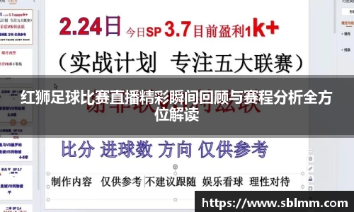 红狮足球比赛直播精彩瞬间回顾与赛程分析全方位解读