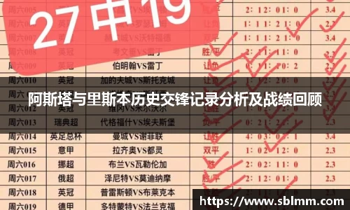 阿斯塔与里斯本历史交锋记录分析及战绩回顾